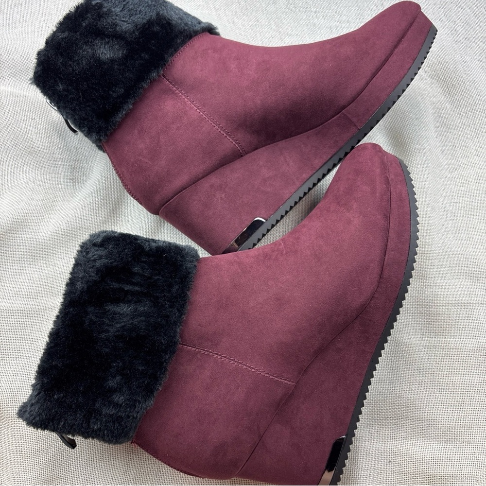 DKNY Womens Nadra Faux Suede Dressy Booties Size 11